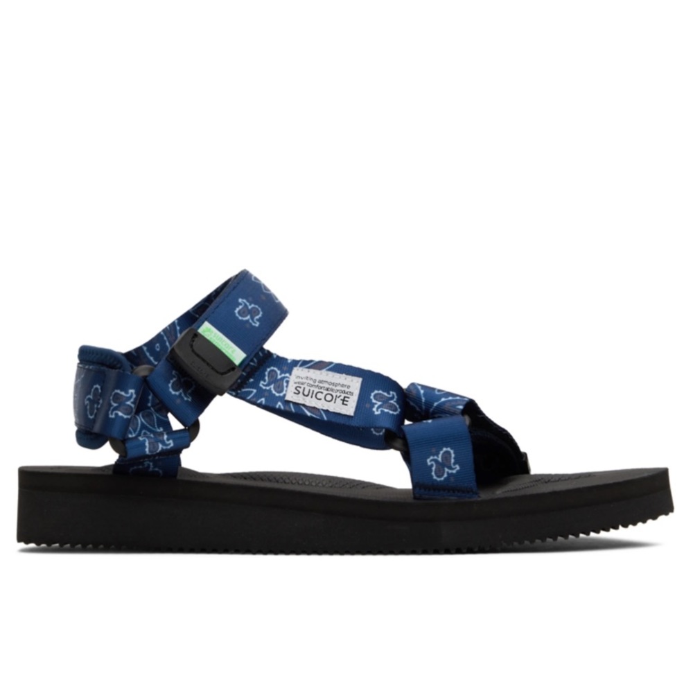 NEW SUICOKE Navy Bandana Paisley DEPA-CAB Sandals